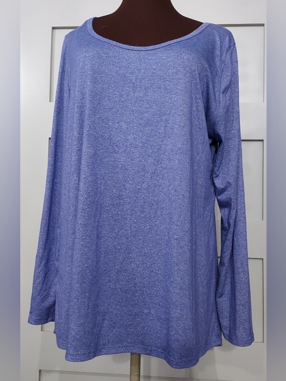 LuLaRoe Lynnae Lightweight Heathered Lavender Long Sleeve Top Size XL